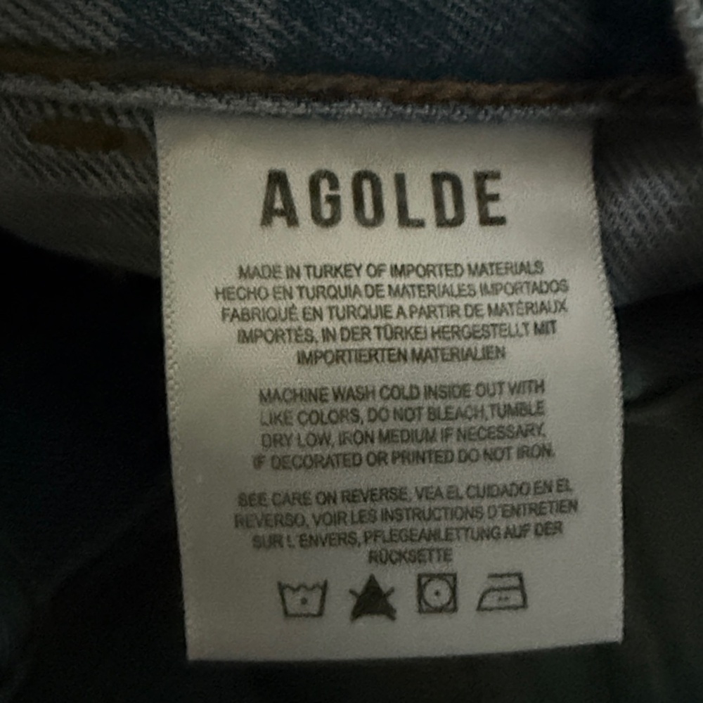 Agolde Revolve Cooper Cargo Jeans In Rack Color High Rise Womens 26 - Picture 4 of 4
